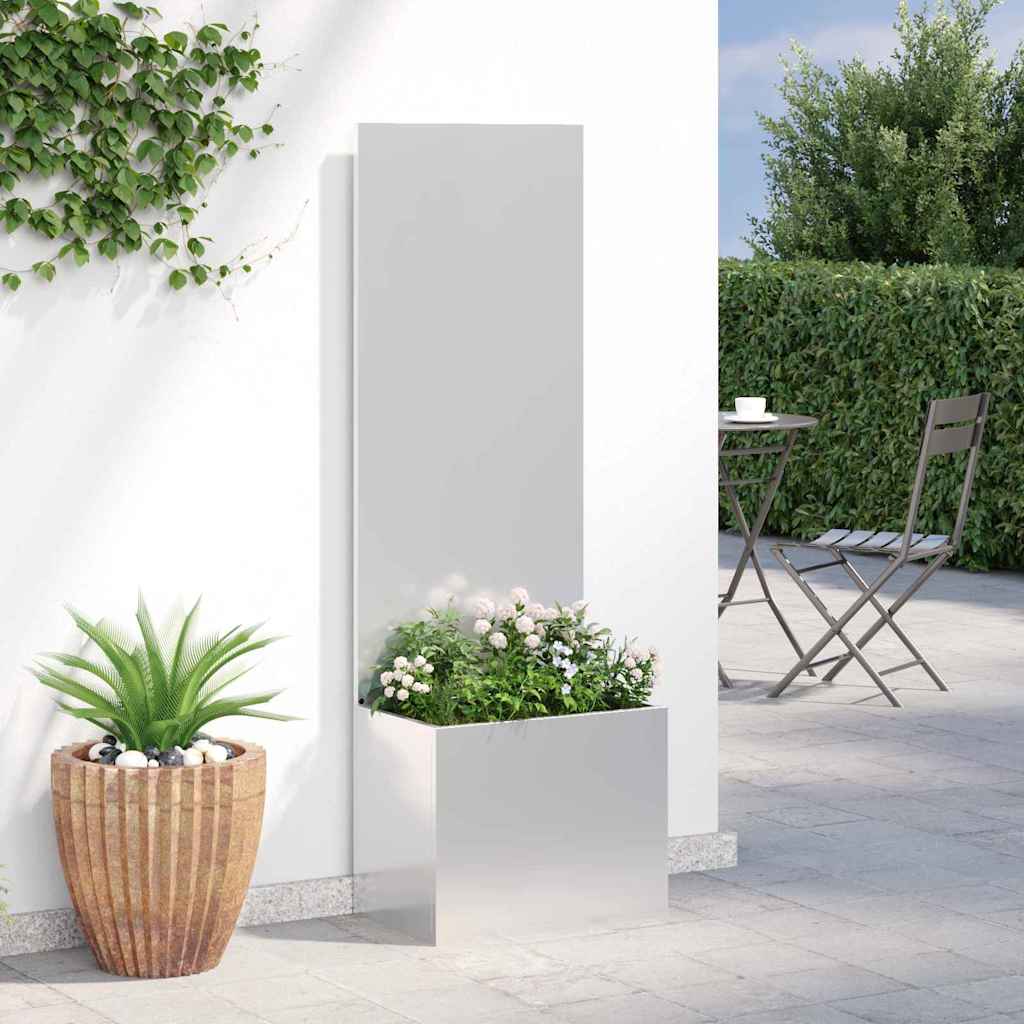 Schermo per privacy in giardino Traforo Argento 50 x 140 cm