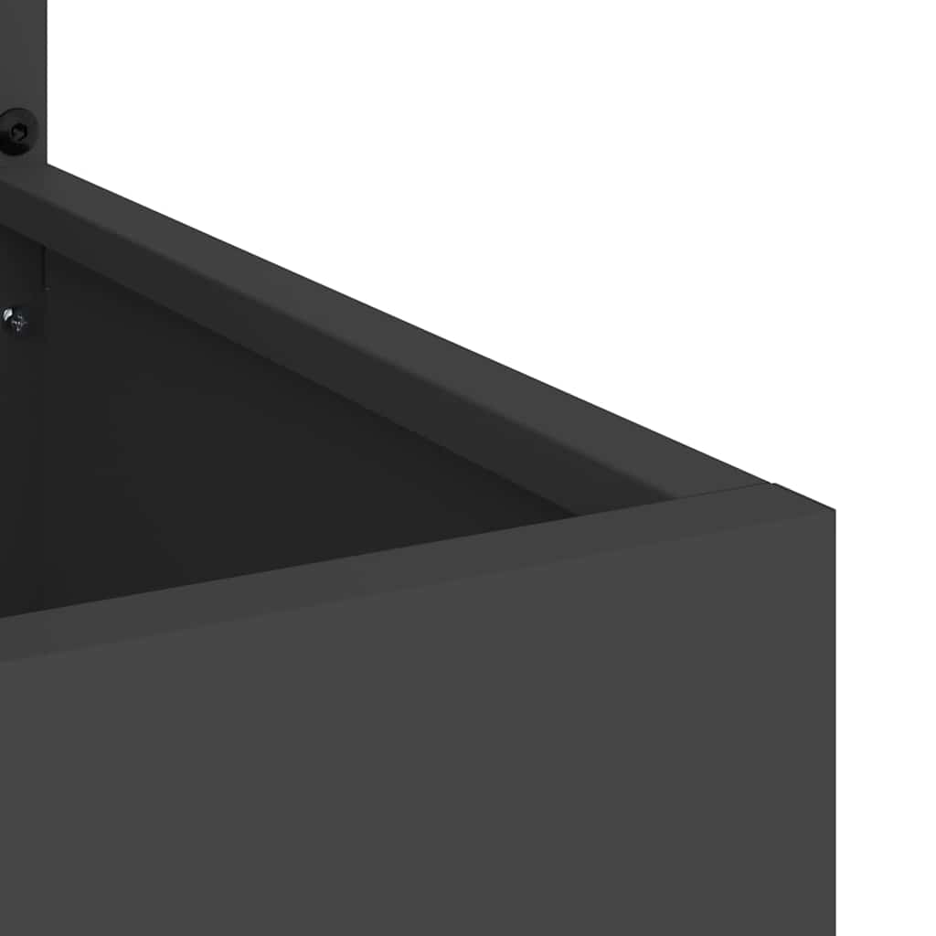 Schermo per privacy in giardino Floreale Nero 50 x 140 cm