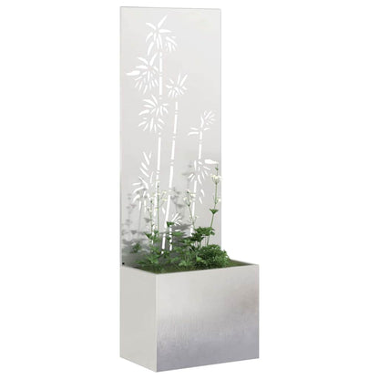 Schermo per privacy in giardino Floreale Argento 50 x 140 cm