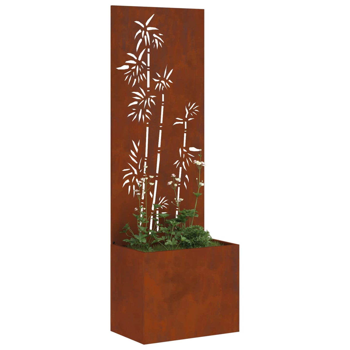 Schermo per privacy in giardino Floreale Ruggine 50 x 150 cm