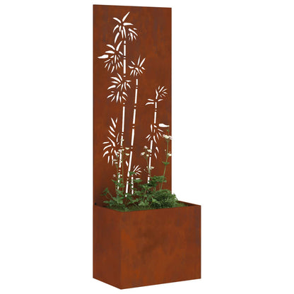 Schermo per privacy in giardino Floreale Ruggine 50 x 150 cm