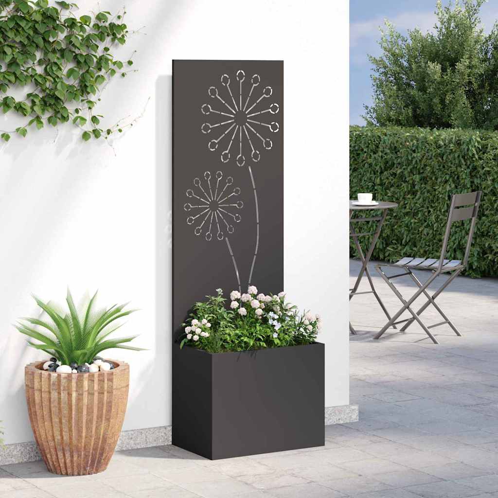 Schermo per privacy in giardino Traforo Nero 50 x 140 cm