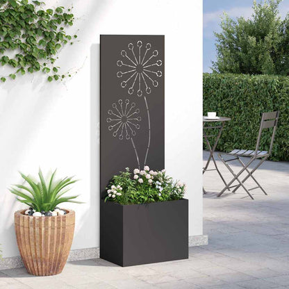Schermo per privacy in giardino Traforo Nero 50 x 140 cm