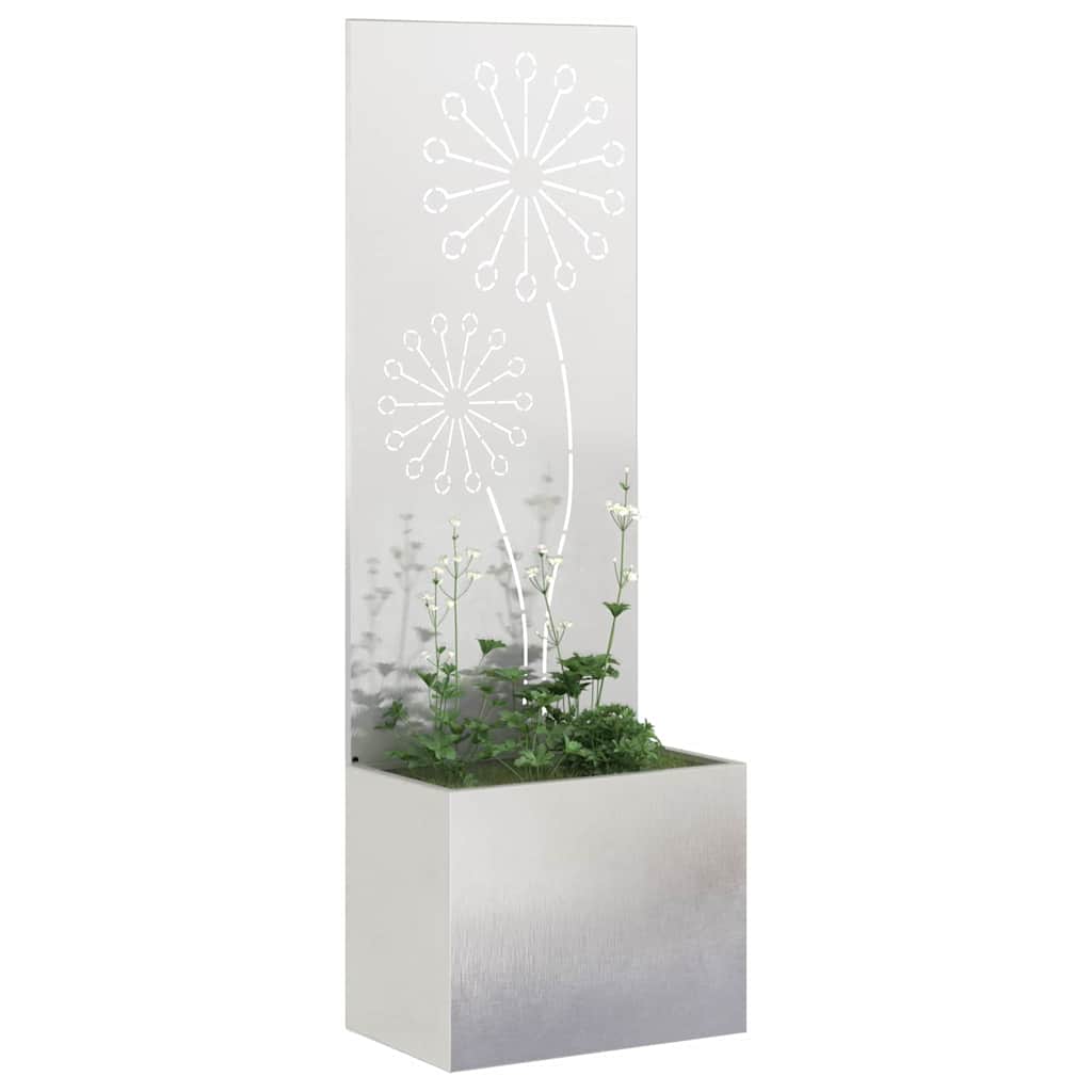 Schermo per privacy in giardino Traforo Argento 50 x 150 cm