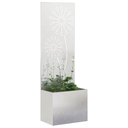 Schermo per privacy in giardino Traforo Argento 50 x 150 cm