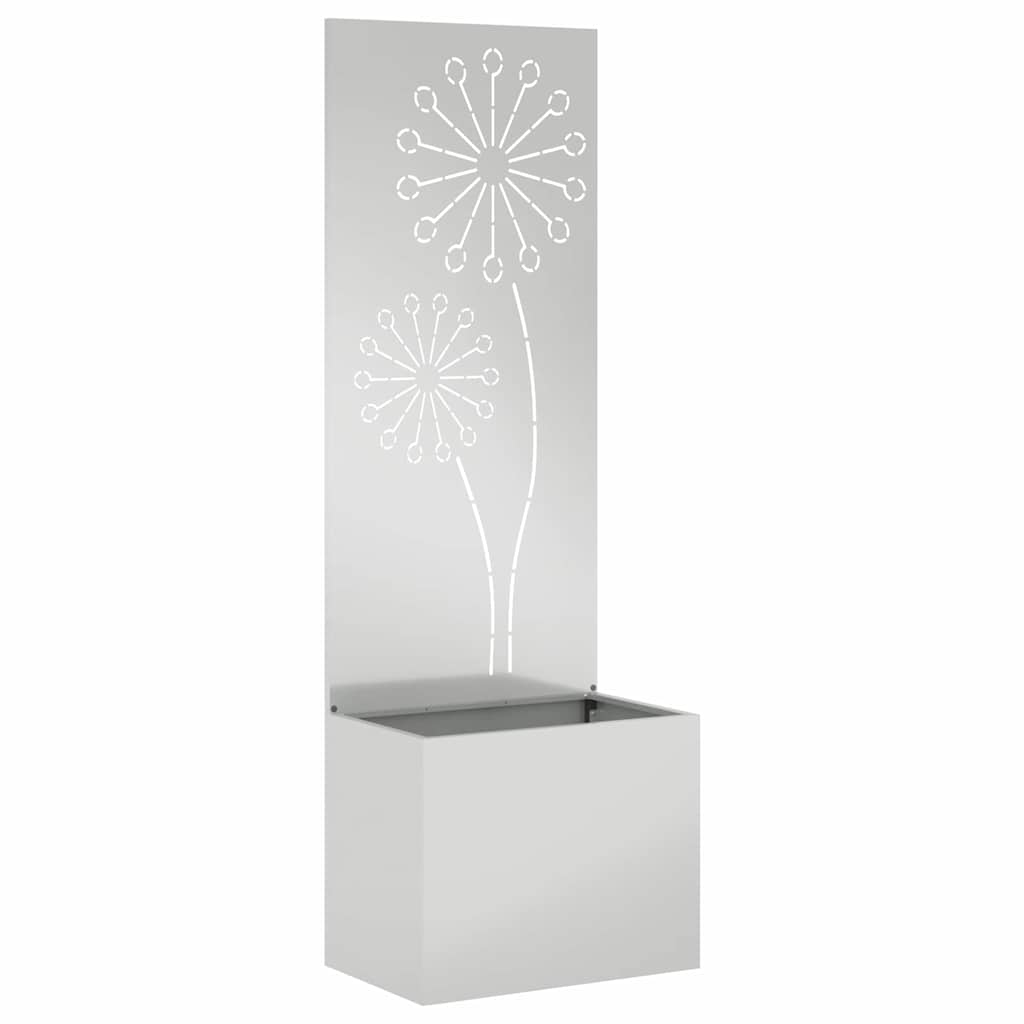 Schermo per privacy in giardino Traforo Argento 50 x 140 cm