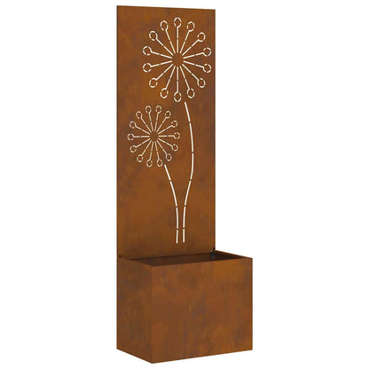 Schermo per privacy in giardino Traforo Ruggine 50 x 140 cm