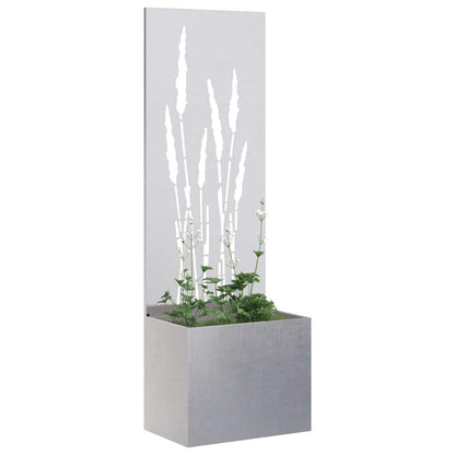 Schermo per privacy in giardino Traforo Argento 50 x 140 cm