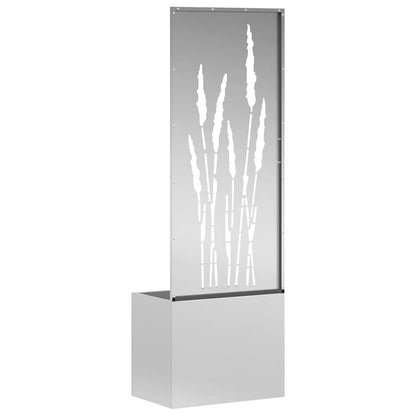 Schermo per privacy in giardino Traforo Argento 50 x 140 cm