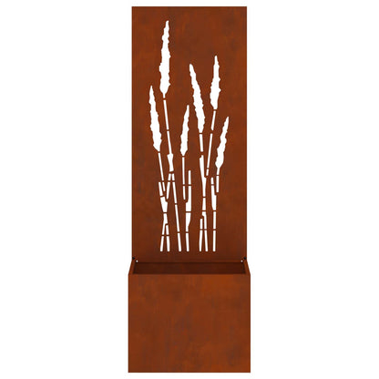 Schermo per privacy in giardino Traforo Ruggine 50 x 140 cm