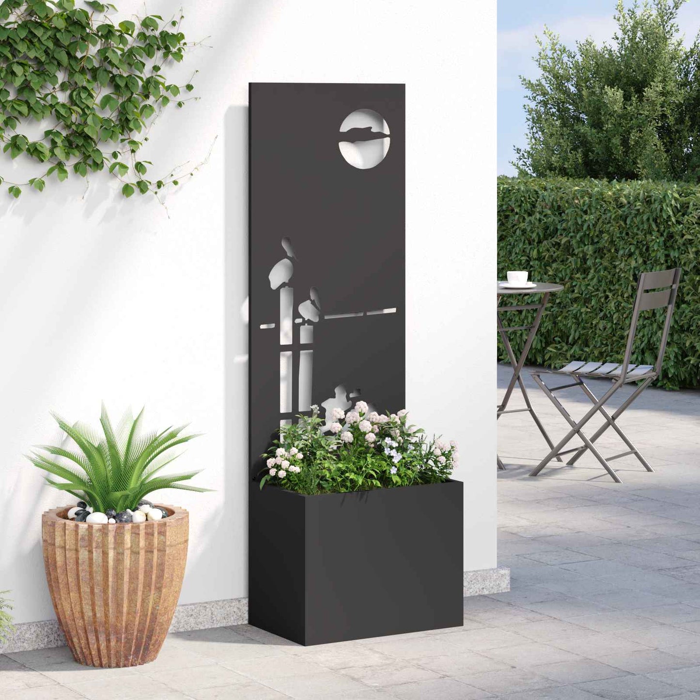 Schermo per privacy in giardino Traforo Nero 50 x 150 cm | homemem39