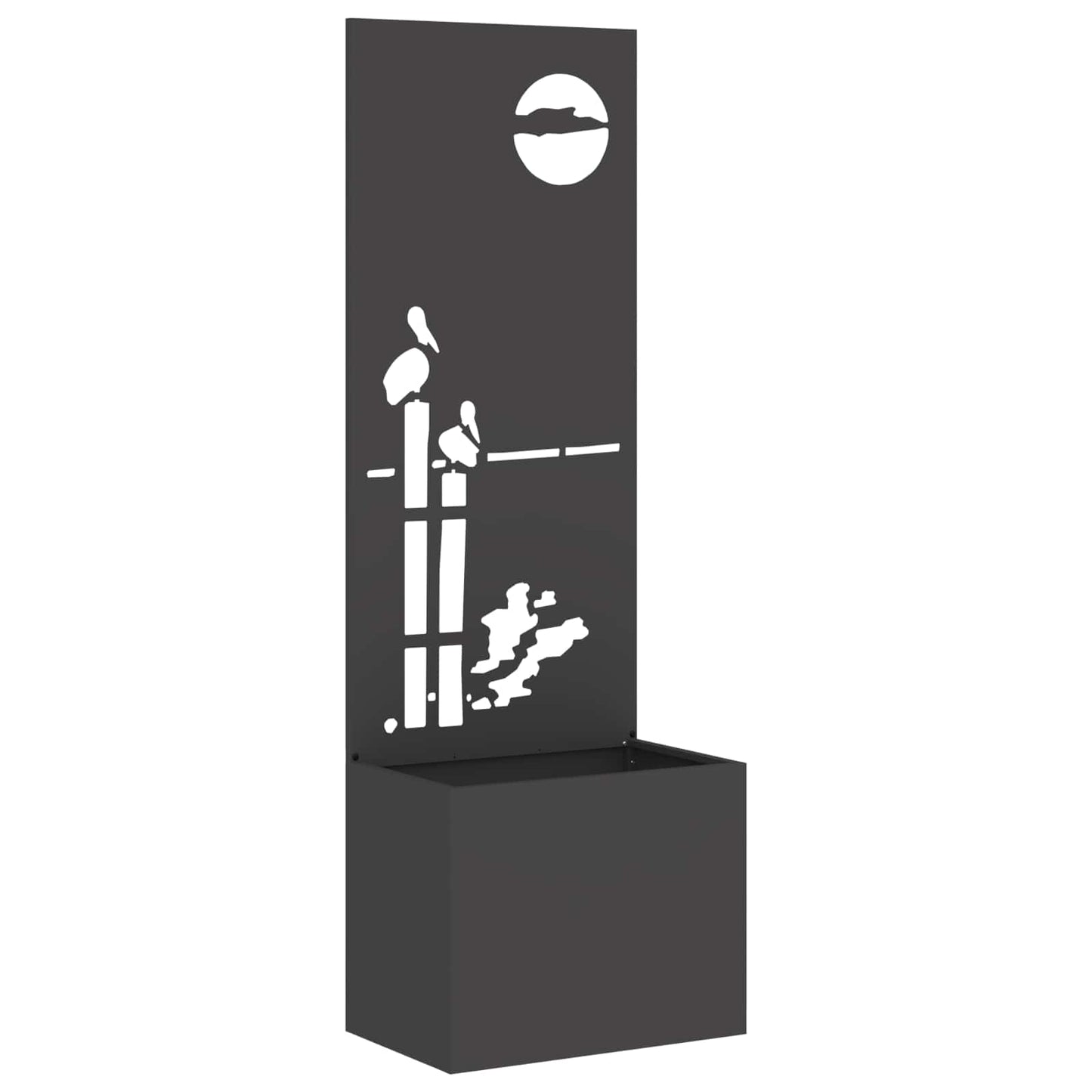 Schermo per privacy in giardino Traforo Nero 50 x 140 cm