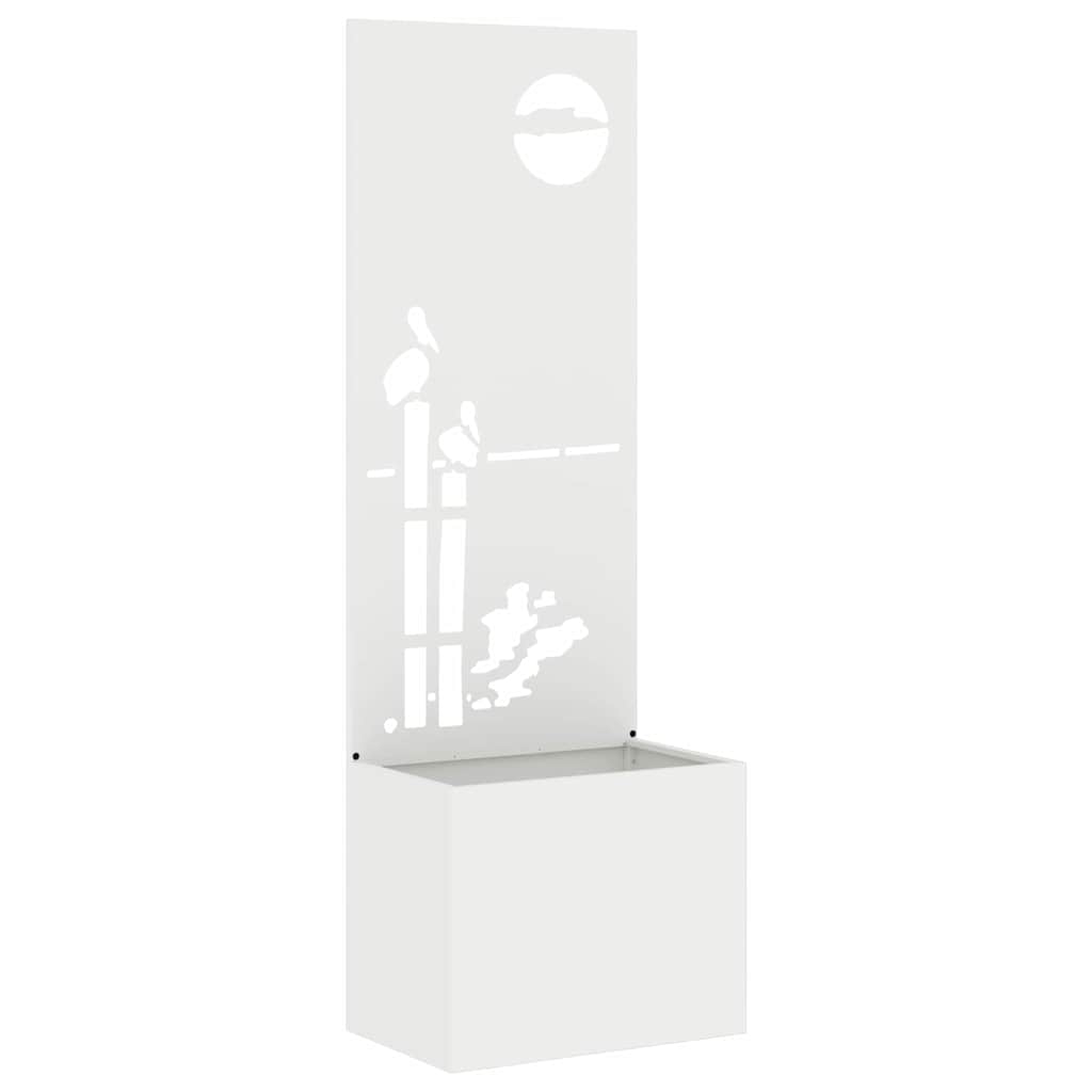 Schermo per privacy in giardino Traforo Bianco 50 x 140 cm