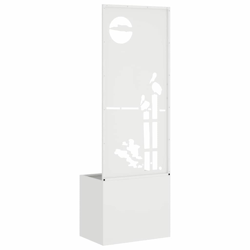 Schermo per privacy in giardino Traforo Bianco 50 x 140 cm