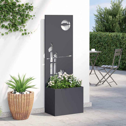 Schermo per privacy in giardino Traforo Antracite 50 x 140 cm
