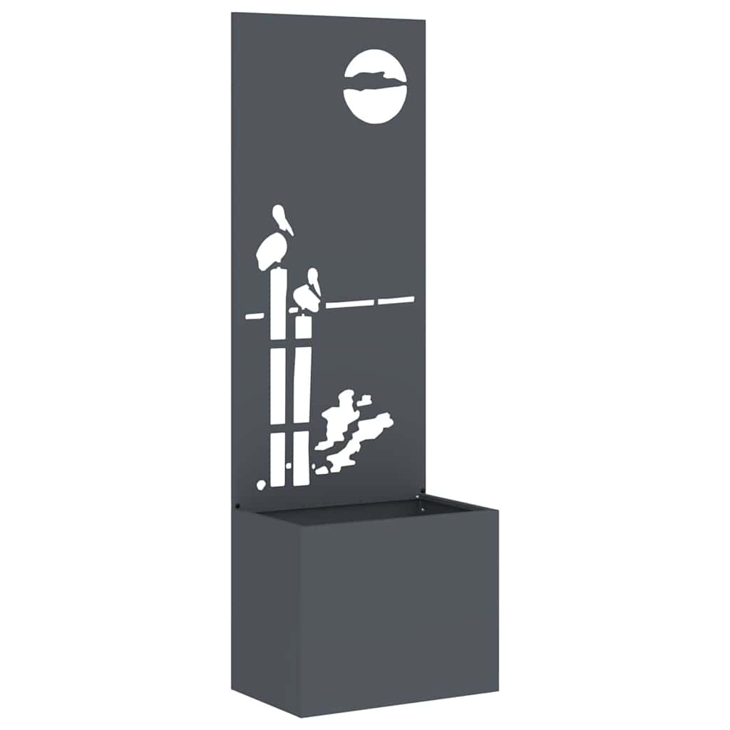 Schermo per privacy in giardino Traforo Antracite 50 x 140 cm