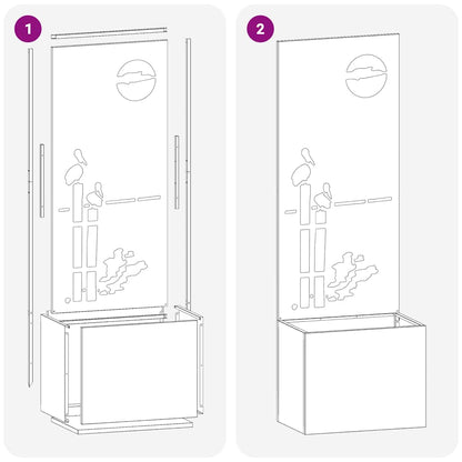 Schermo per privacy in giardino Oliver verde 50 x 140 cm
