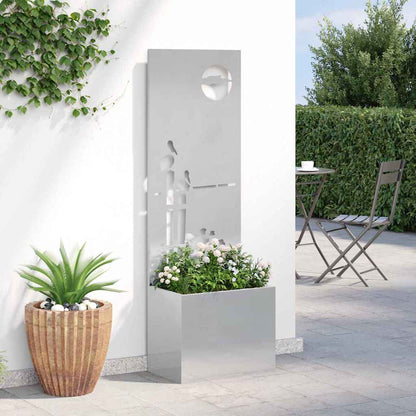 Schermo per privacy in giardino Traforo Argento 50 x 140 cm