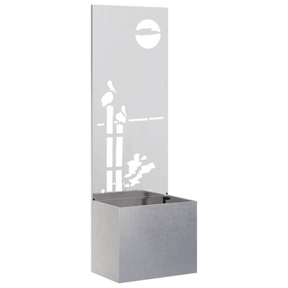 Schermo per privacy in giardino Traforo Argento 50 x 140 cm