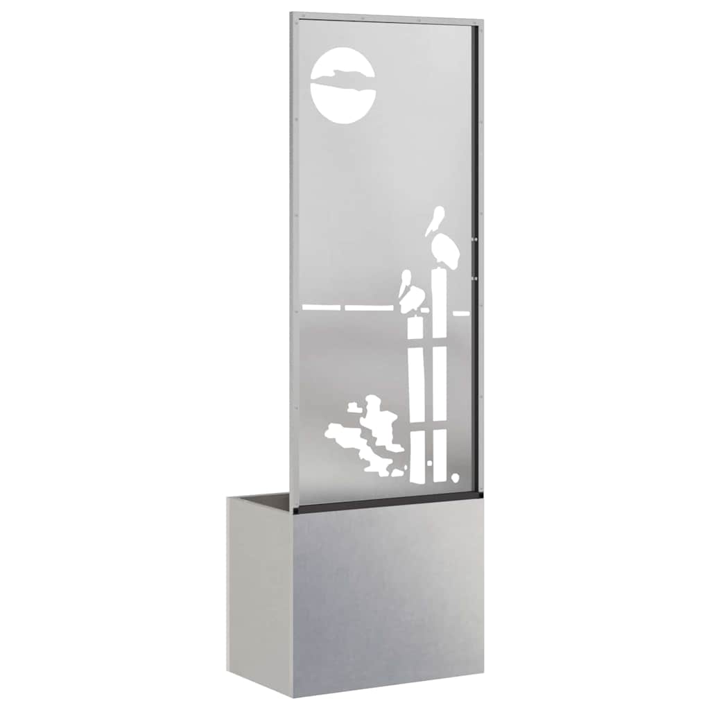 Schermo per privacy in giardino Traforo Argento 50 x 140 cm