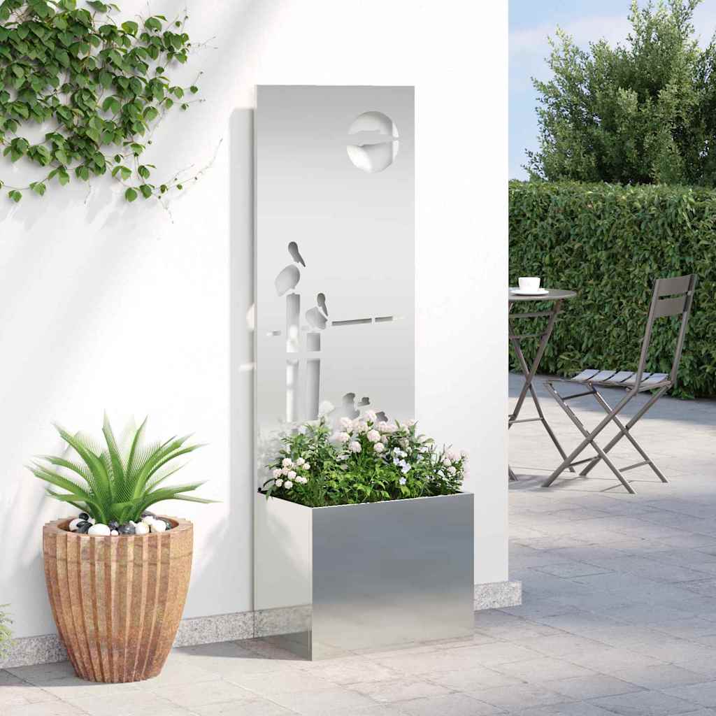 Schermo per privacy in giardino Traforo Argento 50 x 140 cm