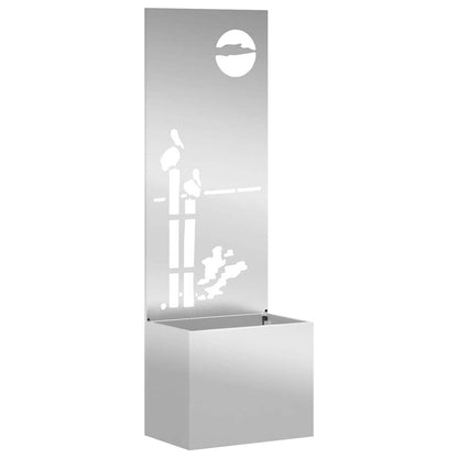 Schermo per privacy in giardino Traforo Argento 50 x 140 cm