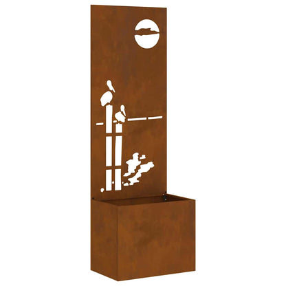 Schermo per privacy in giardino Traforo Ruggine 50 x 140 cm