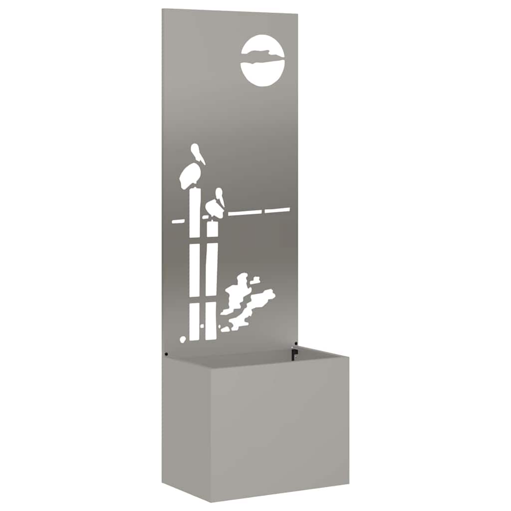 Schermo per privacy in giardino Traforo Ruggine 50 x 140 cm