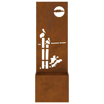 Schermo per privacy in giardino Traforo Ruggine 50 x 140 cm