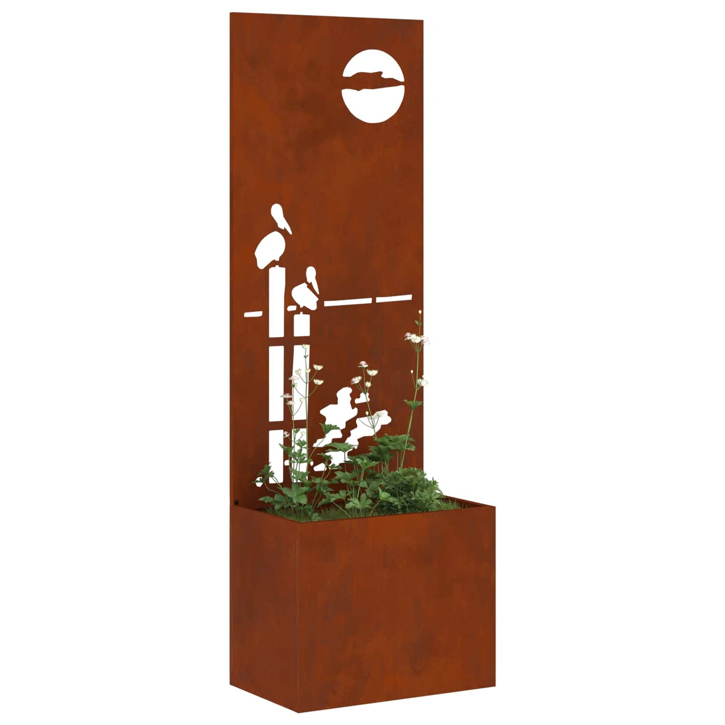 Schermo per privacy in giardino Ruggine 50 x 32 x 150 cm | homemem39