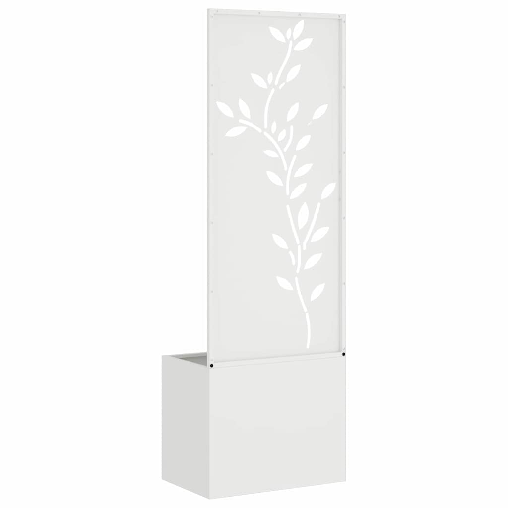 Schermo per privacy in giardino Floreale Bianco 50 x 150 cm