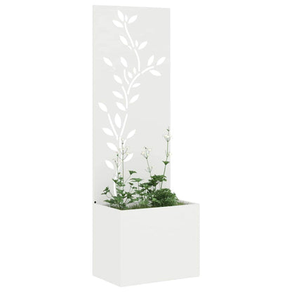 Schermo per privacy in giardino Floreale Bianco 50 x 150 cm