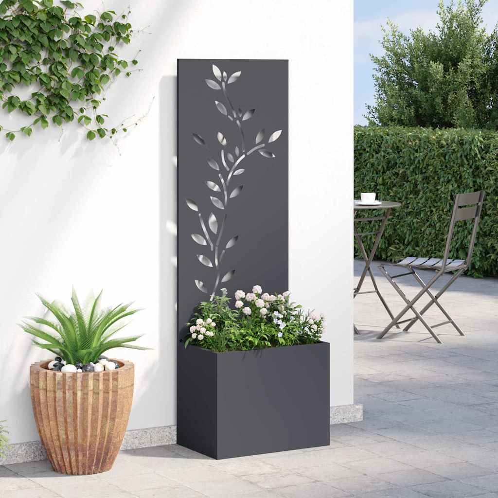 Schermo per privacy in giardino Floreale Antracite 50 x 140 cm