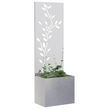 Schermo per privacy in giardino Floreale Argento 50 x 140 cm