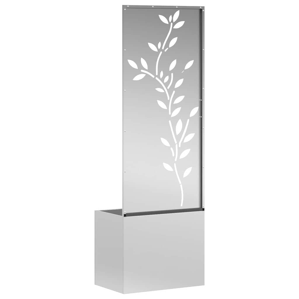 Schermo per privacy in giardino Floreale Argento 50 x 140 cm