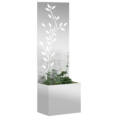 Schermo per privacy in giardino Floreale Argento 50 x 140 cm