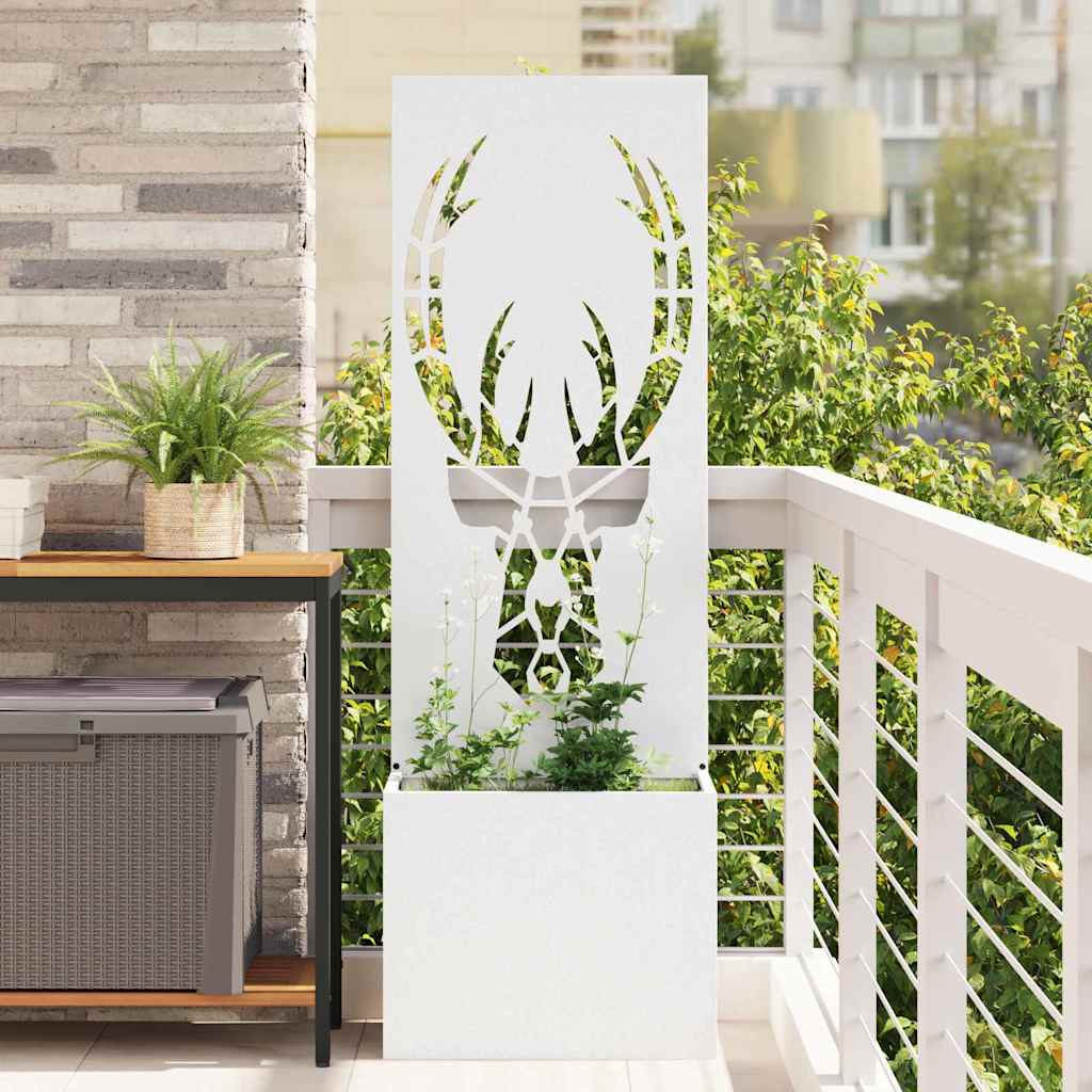 Schermo per privacy in giardino Bianco 50 x 150 cm