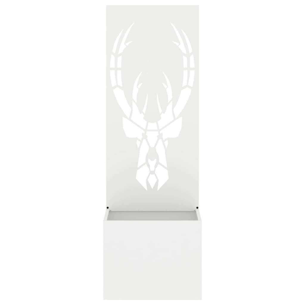 Schermo per privacy in giardino Bianco 50 x 140 cm