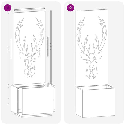 Schermo per privacy in giardino Oliver verde 50 x 140 cm