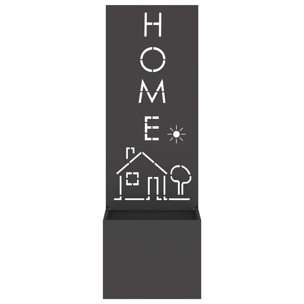 Schermo per privacy in giardino Traforo Nero 50 x 140 cm