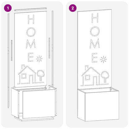 Schermo per privacy in giardino Traforo Bianco 50 x 140 cm