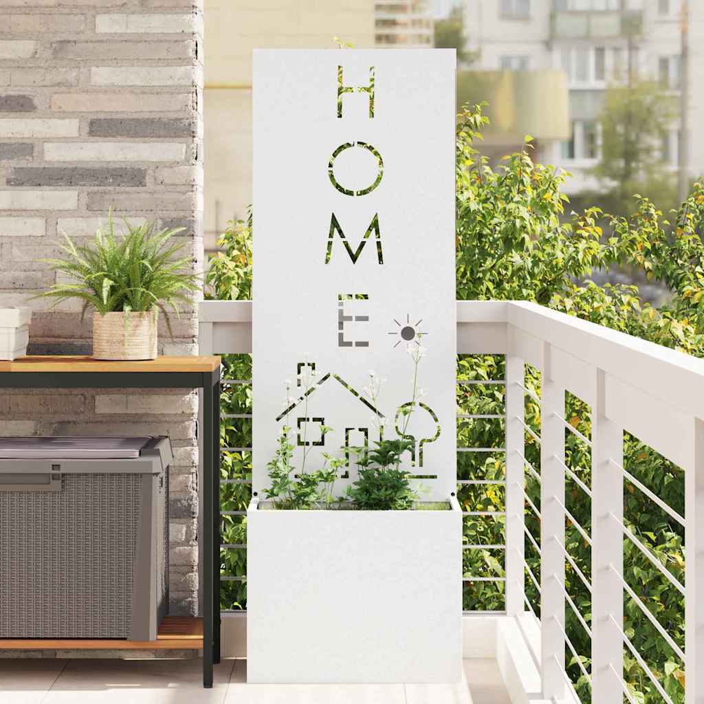 Schermo per privacy in giardino Traforo Bianco 50 x 140 cm