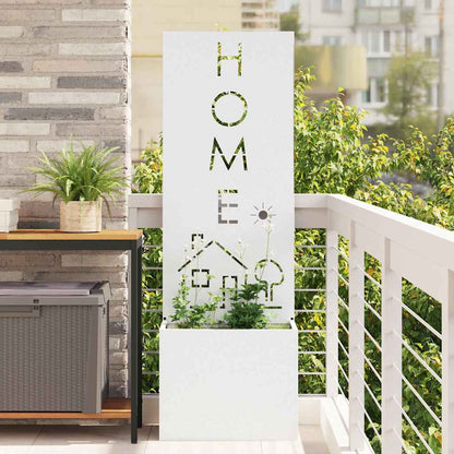 Schermo per privacy in giardino Traforo Bianco 50 x 140 cm