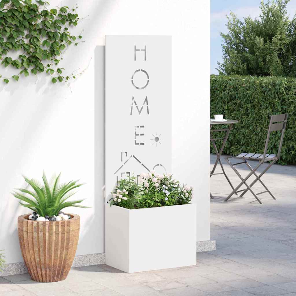 Schermo per privacy in giardino Traforo Bianco 50 x 140 cm