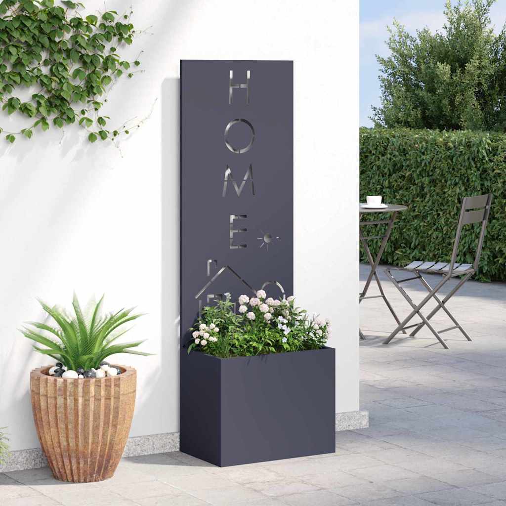 Schermo per privacy in giardino Traforo Antracite 50 x 140 cm
