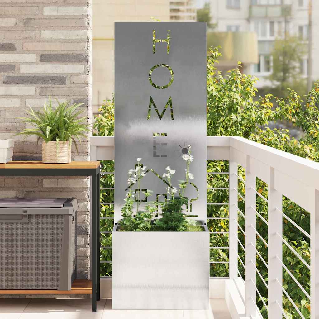 Schermo per privacy in giardino Traforo Argento 50 x 150 cm