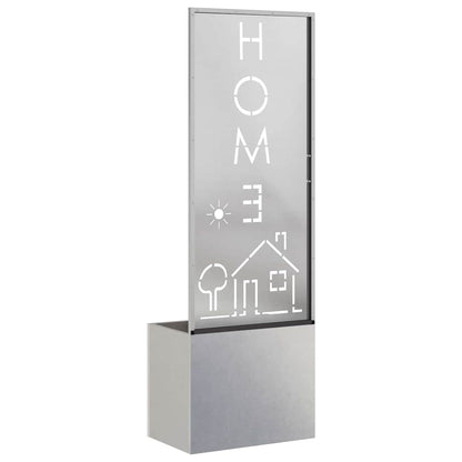 Schermo per privacy in giardino Traforo Argento 50 x 140 cm