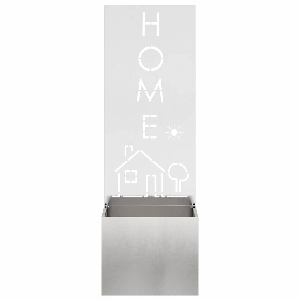 Schermo per privacy in giardino Traforo Argento 50 x 140 cm