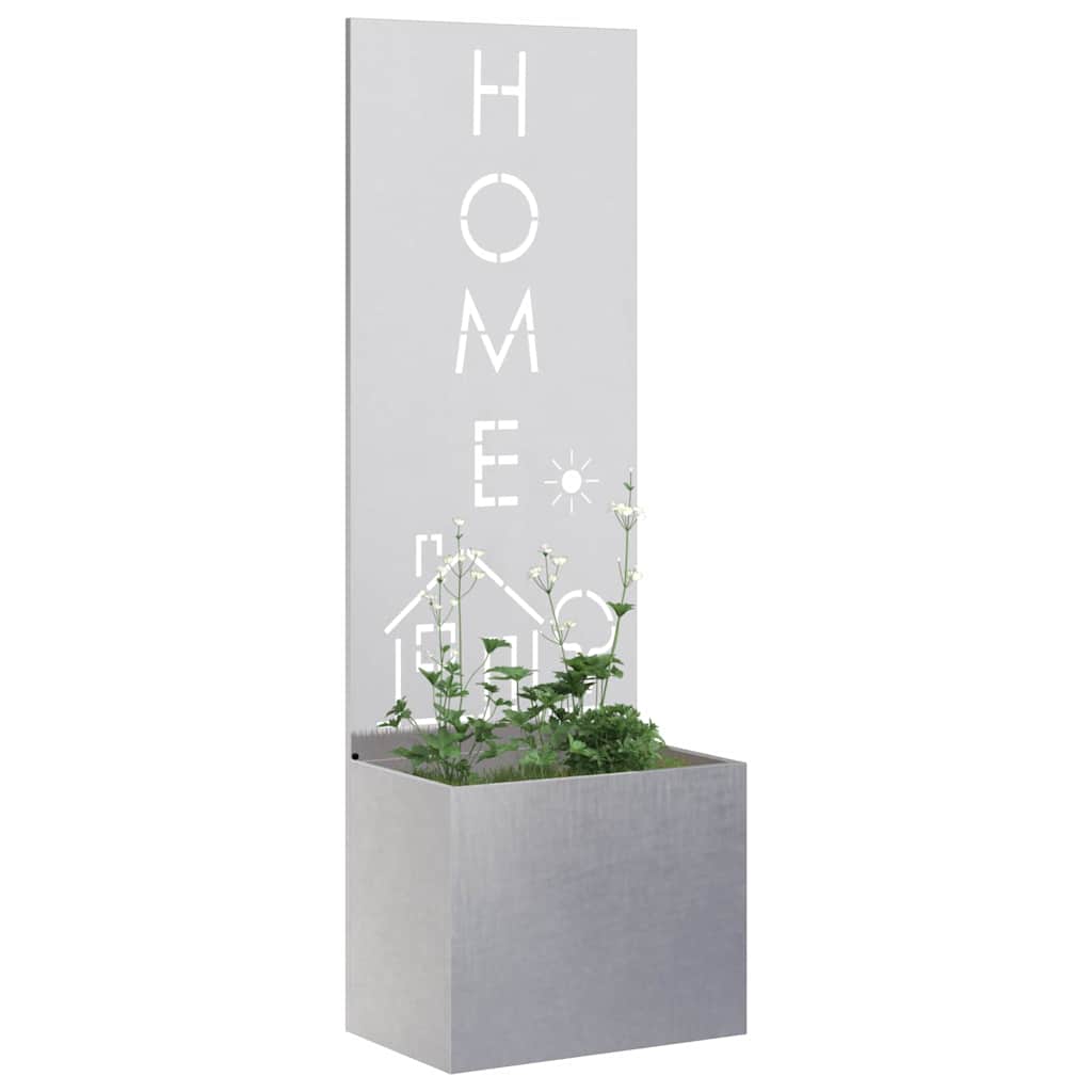 Schermo per privacy in giardino Traforo Argento 50 x 150 cm