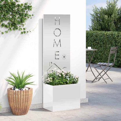 Schermo per privacy in giardino Traforo Argento 50 x 150 cm